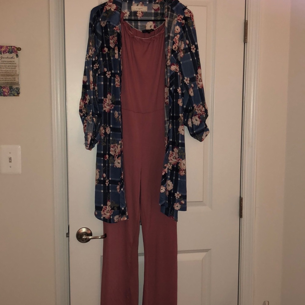 Jumper with blouse